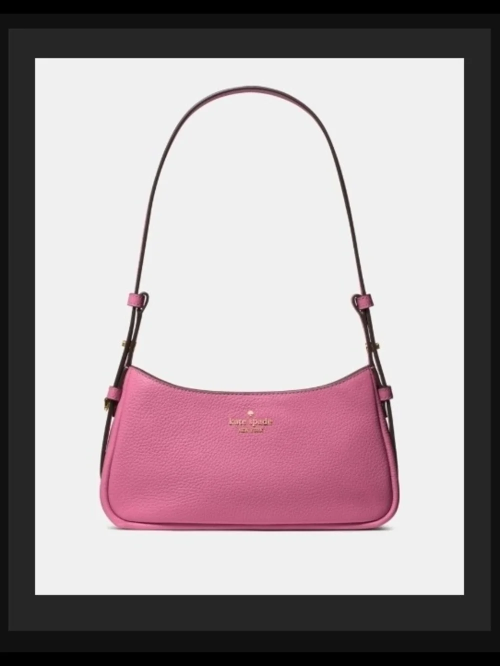 kate spade Pink Pebbled Leather Juliette Small Shoulder Bag